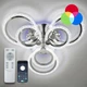 Люстра светодиодная потолочная LUMINARIA LILY RGB 90W 7R CHROME/ICE (6951712319116) - изображение 3