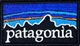 Шеврон Patagonia патч нашивка на кепку одяг з липучкою вишивка 4х7,5 см - зображення 1