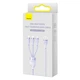 Кабель комбо тройной Baseus Flash Series Ⅱ One-for-three USB - Type-C Micro iPhone 100W 1.2m CASS030005 - изображение 4