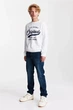 Джинсы свободного кроя для мальчика подростка Comfort Stretch 164 см (13-14Y) синий - изображение 1