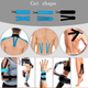 Кінезіо Тейп 7.5см х 5м спортивна тейп стрічка Kinesiology Tape, темно-синій - зображення 6