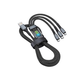 Кабель для заряджання телефонів USB, Type-C, Lightning із швидкою зарядкою, довжина шнура 1 м - зображення 2