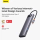 USB-Hub Baseus Metal Gleam Series 12-in-1 Multifunctional Type-C HUB Docking Station Gray（Type-C to HDMI*1+USB3.1*2+USB3.0*2+Type-C3.1*1+PD*1+RJ45*1+SD/TF*1+DP*1+3.5mm*1) (WKWG020213) - изображение 16