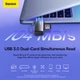 Кардрідер Baseus Lite Series USB-A to SD/TF Card Reader Grey (WKQX060013) - изображение 11