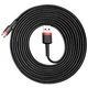 Кабель Baseus cafule Cable USB For Micro 2A 3m Red+Black (CAMKLF-H91) - изображение 3