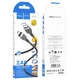 Кабель для зарядки 3м MicroUSB Android HOCO X109 Energy 2.4A Черный - изображение 2