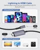 Кабель-адаптер Lightning-HDMI для iPhone 2м Сірий - зображення 3