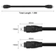 Кабель FireWire 4-контактний на 4-контактний роз'єм «тато-тато» Чорний - зображення 2