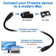 Кабель FireWire 4-контактний на 4-контактний роз'єм «тато-тато» Чорний - зображення 7