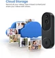 Wi-Fi Smart Door Bell с беспроводной камерой с обнаружением движения Черный - изображение 5