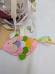 Развивающий бизи мяч мягкий Happy Vita Craft рыбка звенит, машинка пищит, листочек шелестит для девочки нежный разноцветный - изображение 2