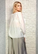 Блуза з ліоцелу декорована воланами біла Italy Moda M-XL 21-205 - зображення 6