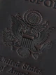 Кошелек на заклепках Turtle с тиснением Герб США из натуральной кожи Crazy Horse Красный - изображение 7
