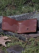 Кошелек на заклепках Turtle с тиснением Дерево жизни из натуральной кожи Crazy Horse Коричневый - изображение 4
