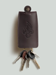 Ключница карманная Turtle Plaine размер L с тиснением Французский иностранный легион из натуральной кожи Crazy Horse Темно-коричневый - изображение 4