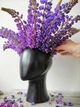 Керамическая ваза (голова) от Zguro ceramics, 24 см, черная - изображение 3
