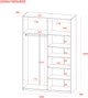 Шкаф-купе Doros G-Caiser Белый 2 ДСП / 3 части 160х60х240 см (42002104) - изображение 6