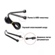 Cкакалка для гимнастики EasyFit EF-1915 черный 2.8м - изображение 4