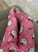Легкие пижамные штаны с принтом Hello Kitty, розовые, тонкие, летние, L (10469) - изображение 2
