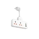 Мережевий подовжувач HOCO AC12A Reise 2-position expansion socket(PD30W/1C3A) White 6942007607100 - зображення 1