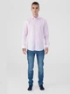Рубашка хлопковая мужская Arber Linen Shirt 1 M05.21.47.224 38-39 Розовая (ARB9099705430008) - изображение 6