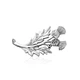 Брошь унисекс BROCHE бижутерия Цветы Чертополох серебристая BRSF112720 - изображение 1