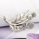 Брошь унисекс BROCHE бижутерия Цветы Чертополох серебристая BRSF112720 - изображение 2