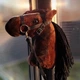 Хобіхорс коричневий кінь на палиці - Hobby horse з вуздечкою А4 - изображение 4