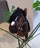 Хобіхорс коричневий кінь на палиці - Hobby horse з вуздечкою А4 - изображение 5