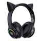 Ігрові бездротові навушники Onikuma B90 Gaming CAT з LED RGB підсвічуванням Black - зображення 3