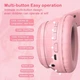 Ігрові бездротові навушники Onikuma B90 Gaming CAT з LED RGB підсвічуванням Pink - зображення 11