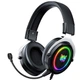 Ігрові дротові навушники Onikuma X10 з мікрофоном та LED RGB підсвічуванням геймерська гарнітура Black/Grey - зображення 1