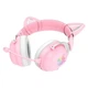 Игровые беспроводные наушники Onikuma B20 с микрофоном и LED RGB подсветкой геймерская гарнитура Pink - изображение 4