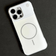 Чохол Glass Matte Aromatherapy Metal Magnetic для iPhone 13 Pro Max White - зображення 1
