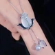 Серебряный кулон колье Прикосновение Розы - изображение 2