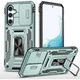 Ударопрочный чехол Epik Camshield Army Ring для Samsung Galaxy A34 5G Зеленый / Light Green - изображение 1