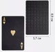 Карты игральные пластиковые для покера Golden Black 54 шт фокусы Черные - изображение 5