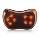 Массажная подушка Nazim Massage Pillow QY-8028 для шеи, поясницы роликовий массажер для дома и автомобиля - изображение 1