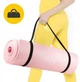 Коврик (мат) спортивный 4FIZJO NBR 180 x 60 x 1 см для йоги и фитнеса Pink (P-5907739317001) - изображение 4