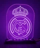 3D світильник-нічник Zayaka Реал Мадрид Футбольний Клуб Real Madrid RGB 15 кольорів 2995 - зображення 1