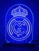 3D світильник-нічник Zayaka Реал Мадрид Футбольний Клуб Real Madrid RGB 15 кольорів 2995 - зображення 5