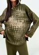 Свитшот женский вязаный ART KNIT оливковый Vibe, XL 035809 - изображение 9