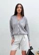 Кардиган жіночий ART KNIT ажурний сірий, S-M 035651 - зображення 7
