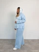 Штаны женские вязаные ART KNIT голубые Vibe, XXL 037865 - изображение 11