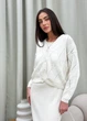Кардиган женский ART KNIT ажурный молочный, L 035648 - изображение 5