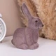 Статуетка світло-коричневий зайчик 15 см флок 5268-1 - зображення 2