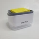 Дозатор для мийного засобу натискний з мочалкою Soap Pump, універсальний насосний органайзер-контейнер для рідкого мила і миючого для посуду, компактний економний диспенсер з губкою для кухні Біло-сірий, SP-001 - зображення 3