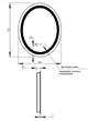 Зеркало Qtap Mideya (DC-F801) 600х800 с LED-подсветкой Touch, с антизапотеванием, с часами, диммером, регулировка яркости QT2078F801W - изображение 3