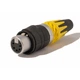 Разъем XLR 5 гнездо литые контакты, XLR Female socket SA261A-SC-PG-WP 5pin, золото, зажим-крокодил, серия WP, на кабель диам. 3.0-6.5 мм, корпус-металл - изображение 1