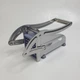 Картоплерізка ручна металева для картоплі фрі з 2 насадками Potato Chipper Professional, подрібнювач для овочів і фруктів з нержавіючої сталі, з лезами 9 мм і 12 мм, овочерізка для дому та кухні DNA-498-Silver - зображення 4